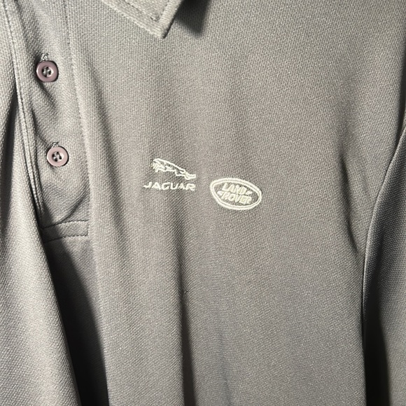 Jaguar Land Rover Polo Driving Athletic Grey Polyester Men’s Size L - Picture 3 of 10